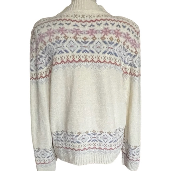 Alfred Dunner Off white Mock Neck so soft Spring Sweater. Size PXL - Picture 4 of 5